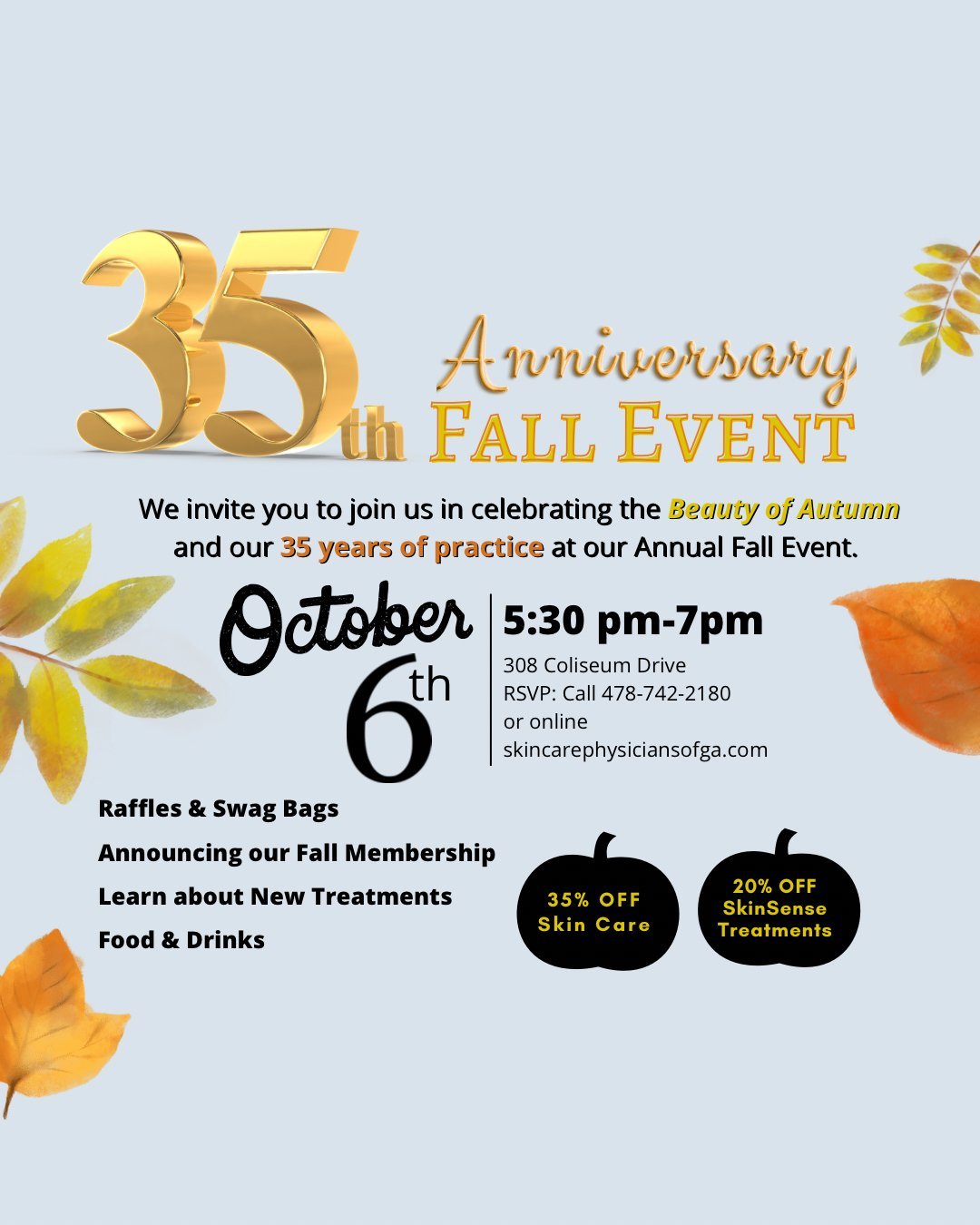 Fall Event Skin Care Physicians