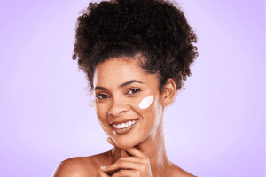happy woman after skin care treatment in georgia